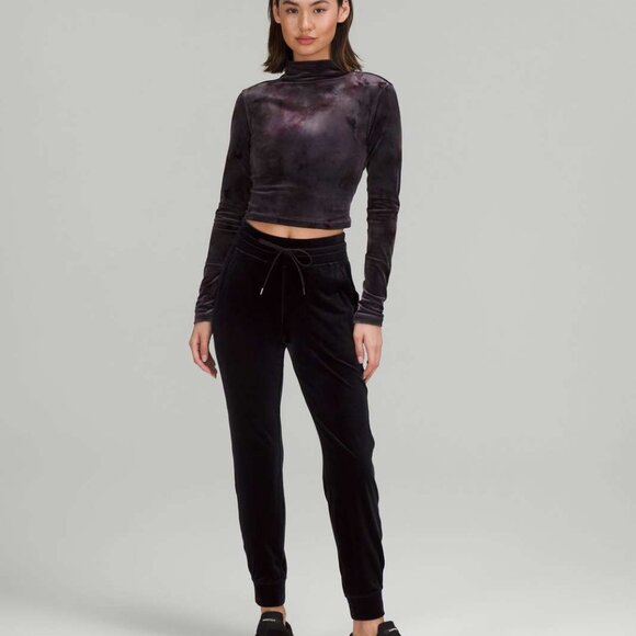 NWOT Lululemon All Aligned Mock Neck Long Sleeve Shirt *Crushed Velvet (US 10) - Picture 8 of 9